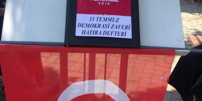 15 Temmuz Hatıra Defteri Pazaryerili Vatandaşların Hizmetine Sunuldu