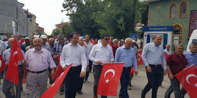 15 Temmuz Demokrasi Ve Milli Birlik Günü Anma Yürüyüşü Düzenlendi