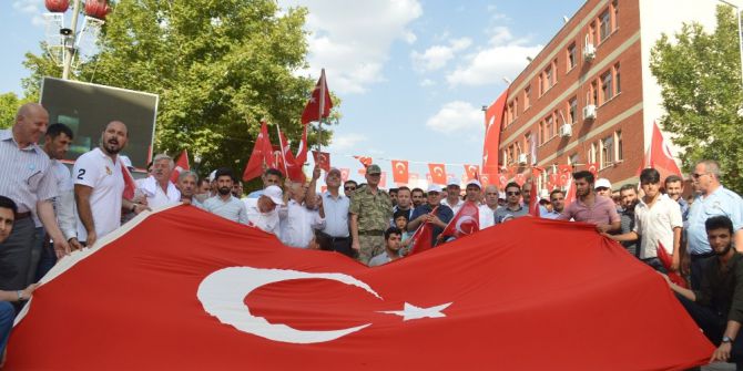 Yeşilli’de Millet 15 Temmuz Zaferi İçin Yürüdü