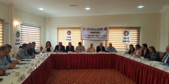 Karadeniz Baro Başkanları Düzce Barosunun Ev Sahipliğinde Bir Araya Geldi