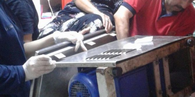 Kadının Kolu Kıyma Makinesine Sıkıştı