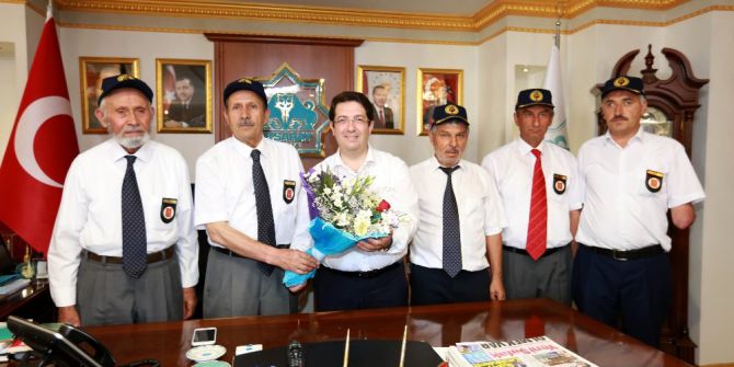 Aksaraylı Gazilerden Başkan Yazgı’ya Teşekkür