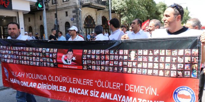 Gaziantep’te 15 Temmuz Şehitleri İçin Yürüyüş