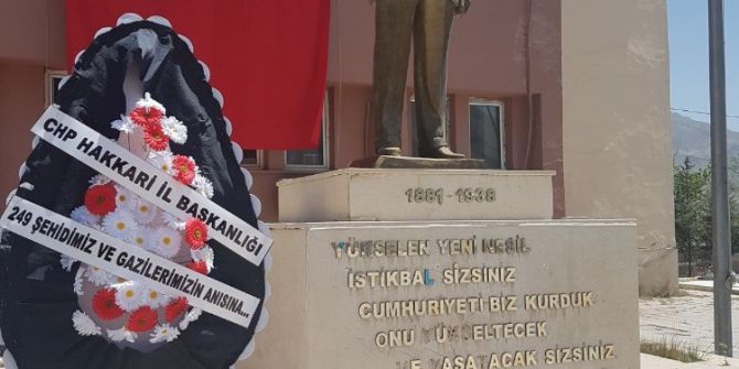 Chp 15 Temmuz Yıl Dönümünde Anıta Çelenk Sundu