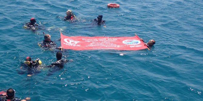 Tssf, 15 Temmuz Demokrasi Zaferi Ve Şehitlerini Denizde Pankart Açarak Andı