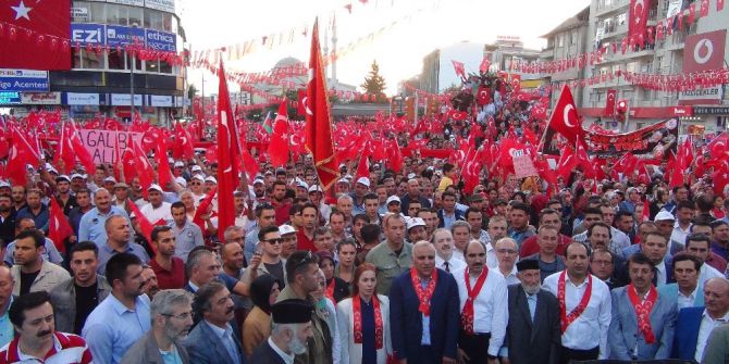 Van’da 10 Binler 15 Temmuz İçin Yürüdü