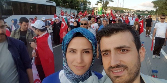 Cumhurbaşkanı Erdoğan’ın Kızı Sümeyye Bayraktar’dan 15 Temmuz Fotoğrafı