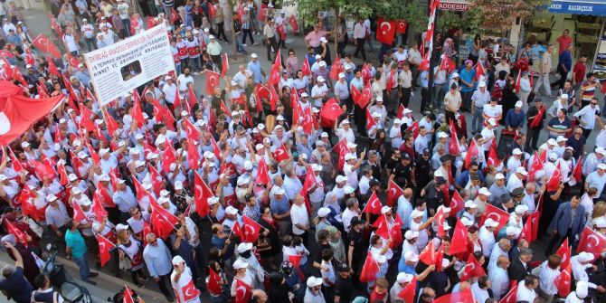 Tekirdağlılar 15 Temmuz Şehitleri İçin Yürüdü