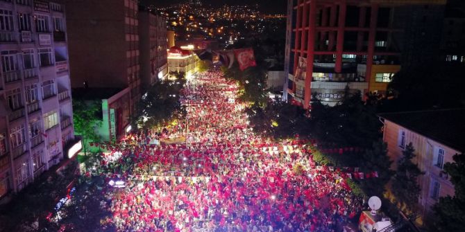 Kahramanmaraş’ta 15 Temmuz Milli Birlik Yürüyüşü Düzenlendi