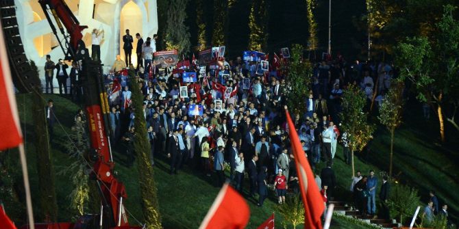 Cumhurbaşkanı Erdoğan 15 Temmuz Şehitler Köprüsü’nde