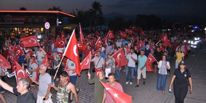 Fethiye’de 15 Temmuz Milli Birlik Yürüyüşü