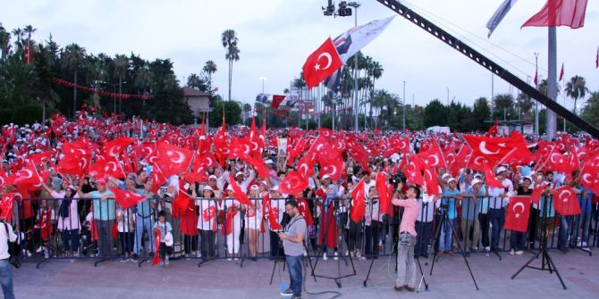 Mersinliler, 15 Temmuz’un Yıl Dönümünde Meydanlara Aktı