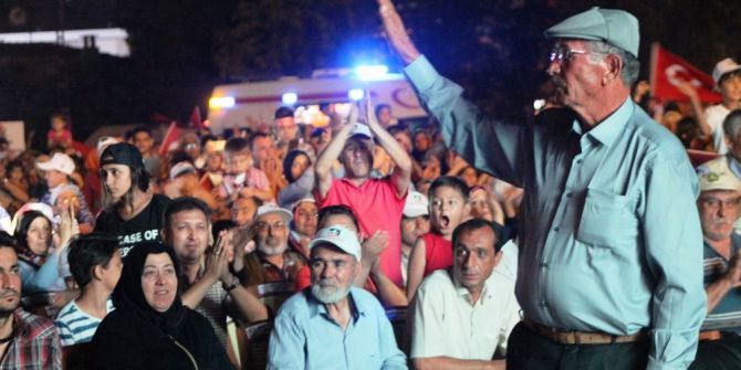 Kahraman Şehidin Babası Hasan Hüseyin Halisdemir ‘Milli Birlik Ve Demokrasi’ Nöbetine Katıldı