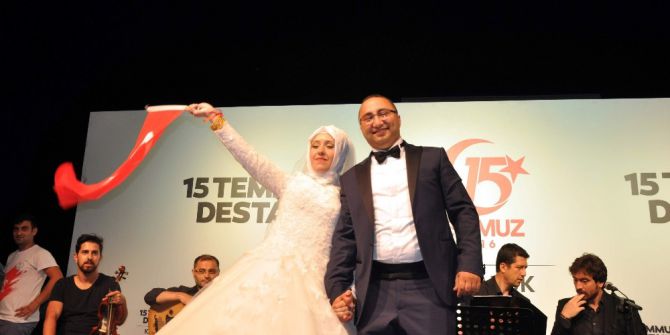 Gelin Damat Düğünü Yapıp Nöbete Geldi