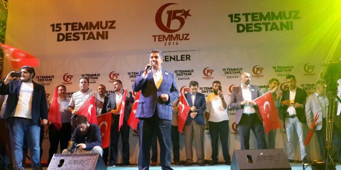 15 Temmuz’un Yıl Dönümünde Binler Esenler’de Demokrasi Nöbetine Katıldı