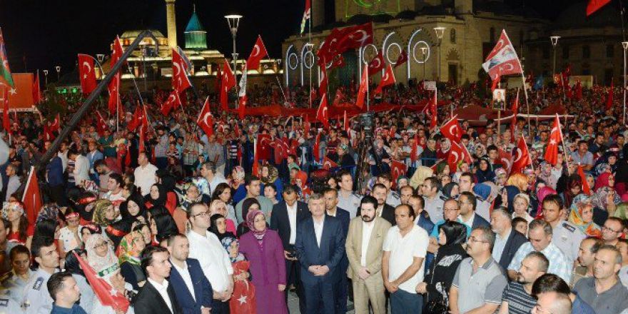 Konya’da Milli İrade Nöbetleri Tamamlandı