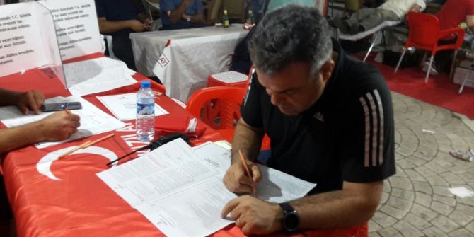 Demokrasi Nöbetinde Kan Bağışı Yaptılar