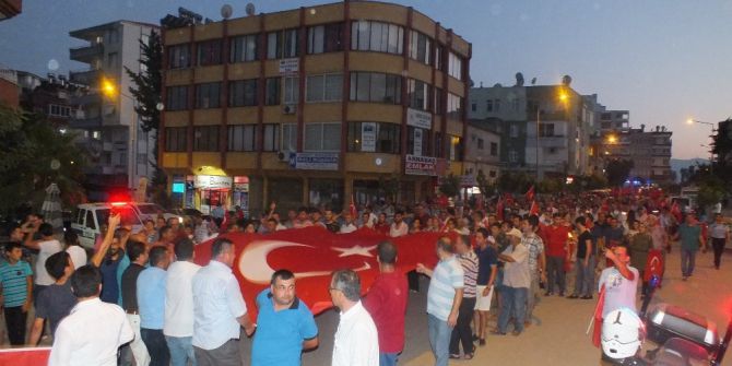 Anamur’da "15 Temmuz" Yürüyüşü