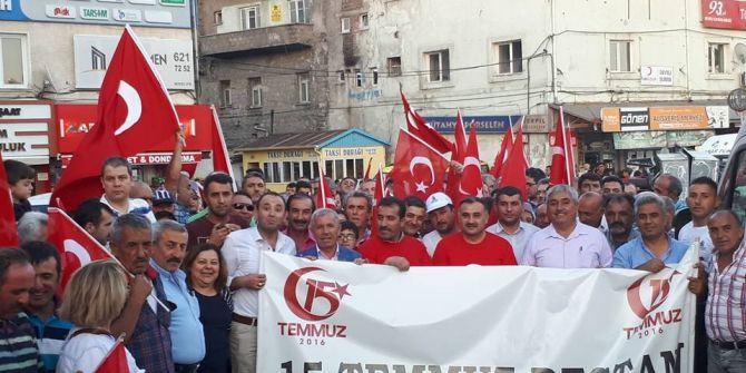 Develi’de 15 Temmuz İçin Anma Yürüyüşü Yapıldı