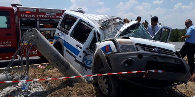 Uşak’ta Kaza Geçiren Polis Şehit Oldu