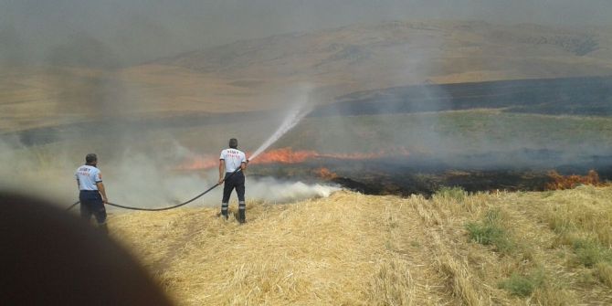 Siirt’te Anız Yangını