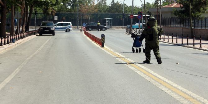 Konya’da Fünyeyle Patlatılan Şüpheli Çantadan Kıyafet Çıktı