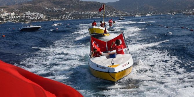 Denizde 15 Temmuz Anması