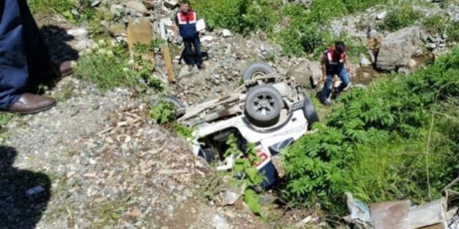 Giresun’da Trafik Kazası 1 Ölü 2 Yaralı