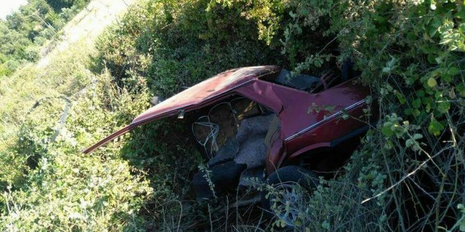 İkiye Bölünen Otomobilden Sağ Çıktılar