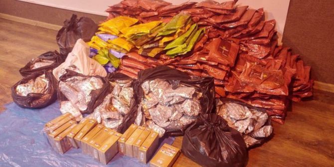 Şanlıurfa’da 653 Kilo Kaçak Nargile Tütünü Ele Geçirildi