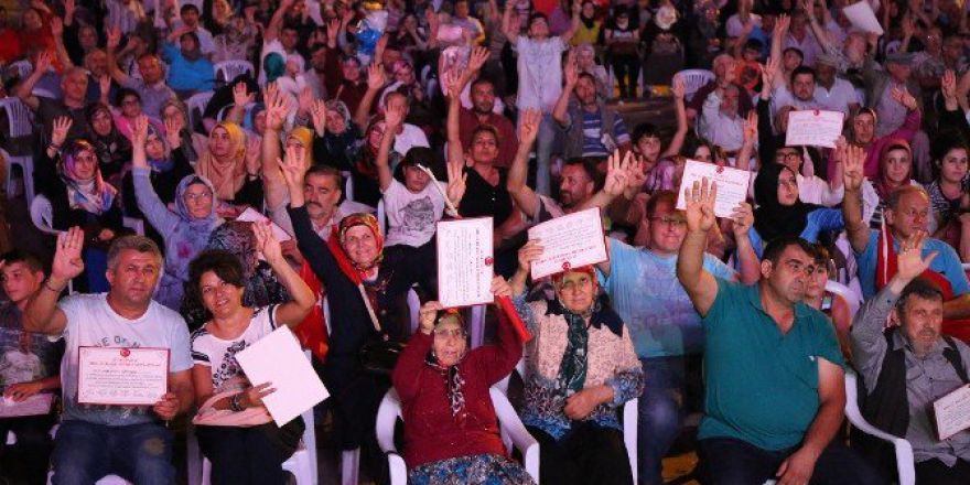 Ünyeliler ‘Milli İrade Nöbeti Diploması’nı Aldı