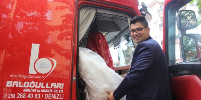 Denizlili Nakliyeci Gelin Almaya Tırla Gitti