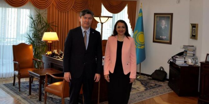 Patronların Başkanı Kazakistan Cumhuriyeti Ankara Büyükelçiliğinde