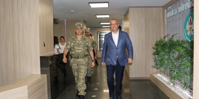 Başkan Ergün, Tugay Komutanı Dere’yi Ağırladı