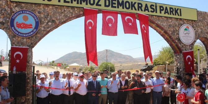 Sason’da 5 Temmuz Demokrasi Parkı Açıldı