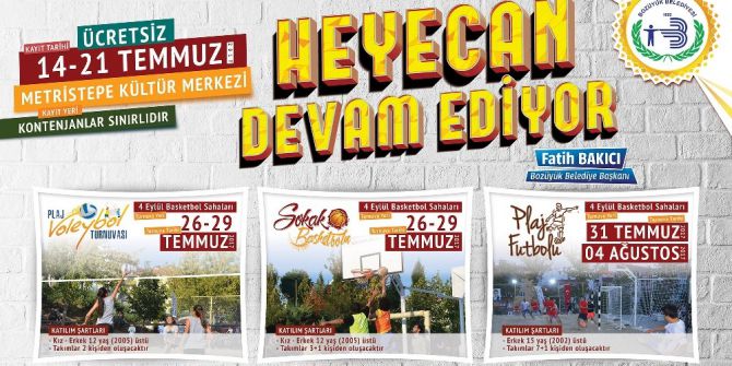 Gençlik Turnuvaları Başlıyor, Heyecan Kaldığı Yerden Devam Ediyor