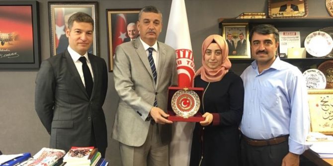 Tbmm İçişleri Komisyonu Başkanı Güvenç, Lys Birincisi Beyza Gürbüz’ü Ağırladı
