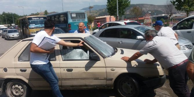 Seyir Halindeki Otomobilde Yangın