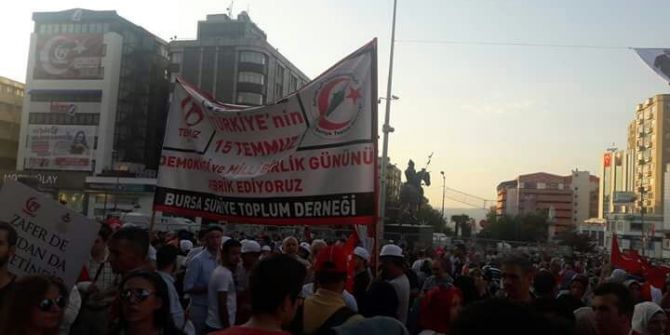 Suriyeli Muhacirler 15 Temmuz İçin Yürüdü