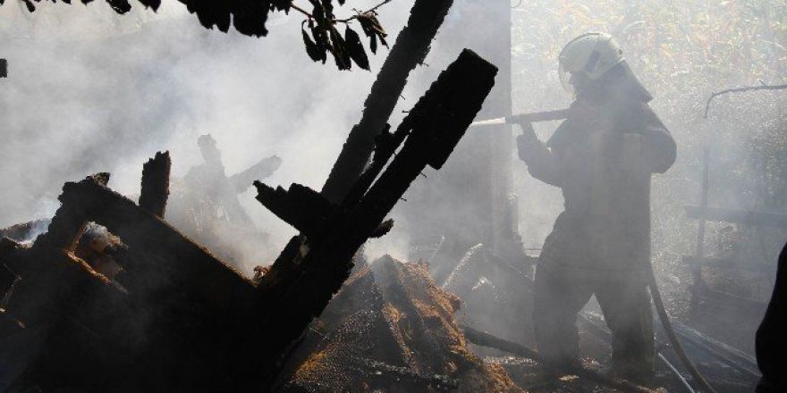 Samsun’da Odunluk Yangını Korkuttu