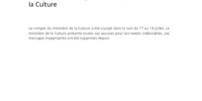 13 Yaşındaki Çocuk Fransa Kültür Bakanlığının Hesabını Hackledi