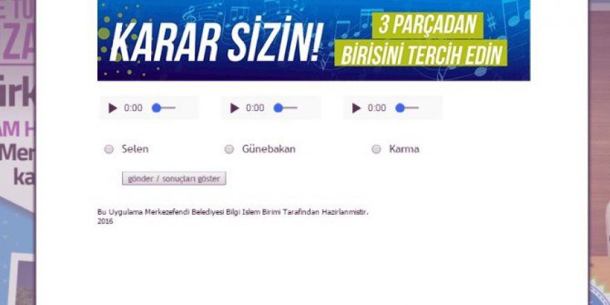 Belediyenin Kurumsal Müziğini Merkezefendi Sakinleri Seçecek