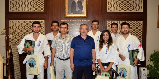 Milli Sporculardan Başkan Çetin’e Teşekkür Ziyareti