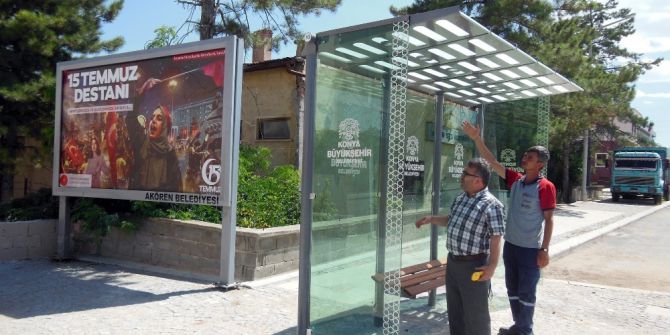 Konya’da İlçelere Modern Otobüs Durakları Yapılıyor