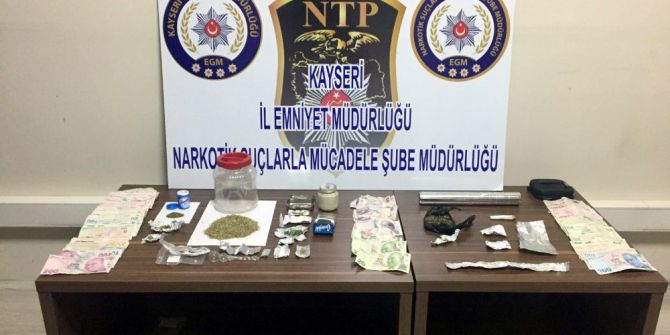 Kayseri’de Uyuşturucu Operasyonu Polis Kamerasında