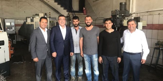 Eto Başkan Adayı Ayhan Sezer, Teksan Sanayi Sitesini Ziyaret Etti