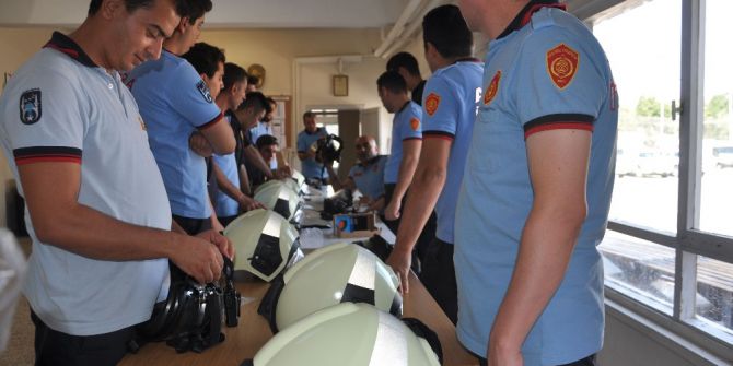 Ankara İtfaiyesi’nde Yeni Kasklar Kullanılmaya Başlandı