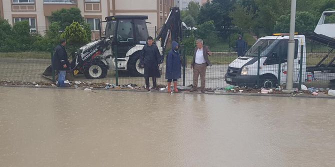 Tekirdağ’dan Sel Manzaraları