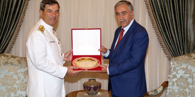 Kktc Cumhurbaşkanı Akıncı, Tsk Temsilcisi Oramiral Kösele’yi Kabul Etti