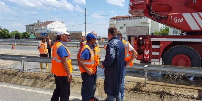Büyükçekmece Belediyesi’nden Sel Seferberliği